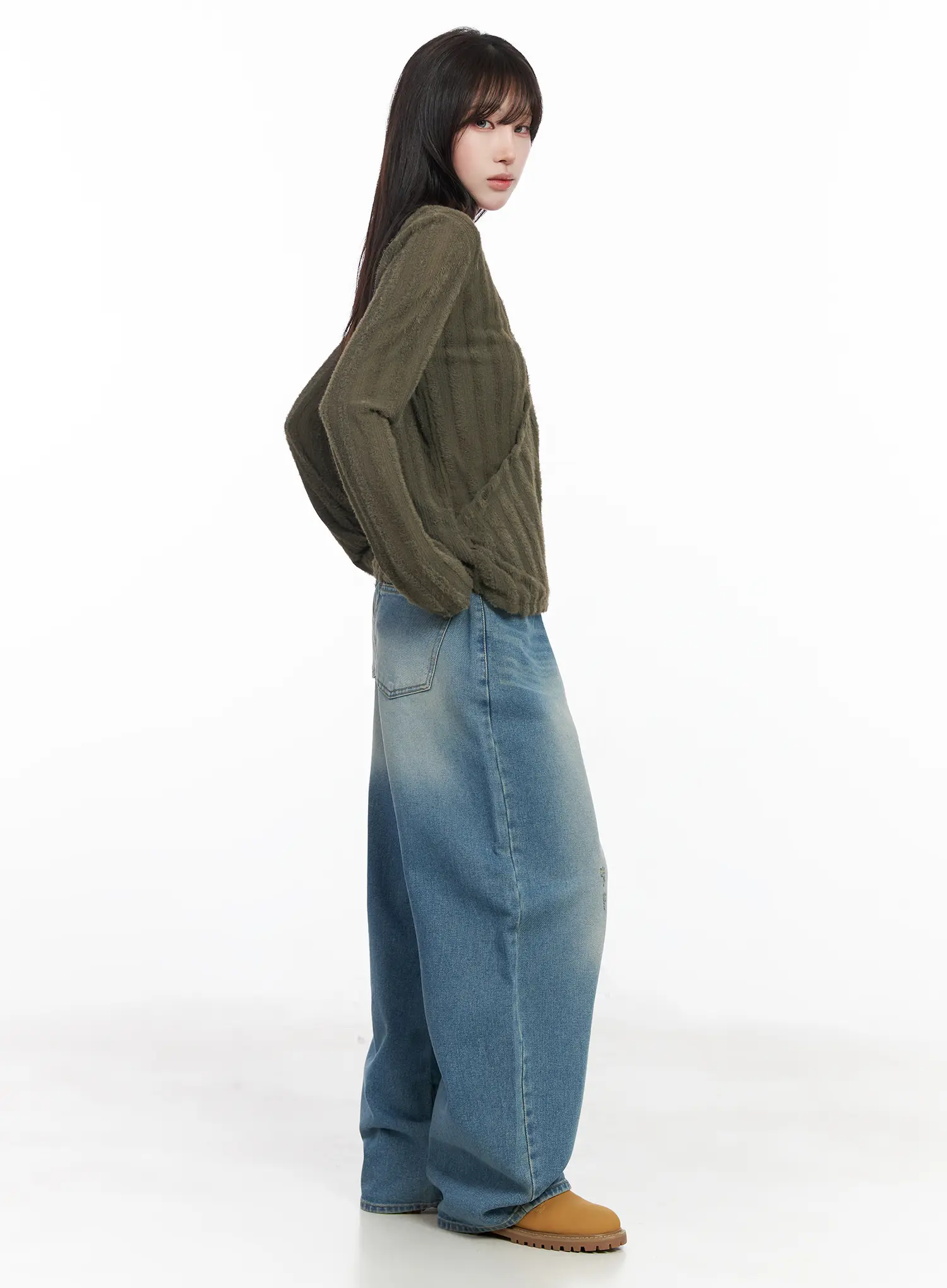 V-Neck Knit Sweater CF523 - Image 4