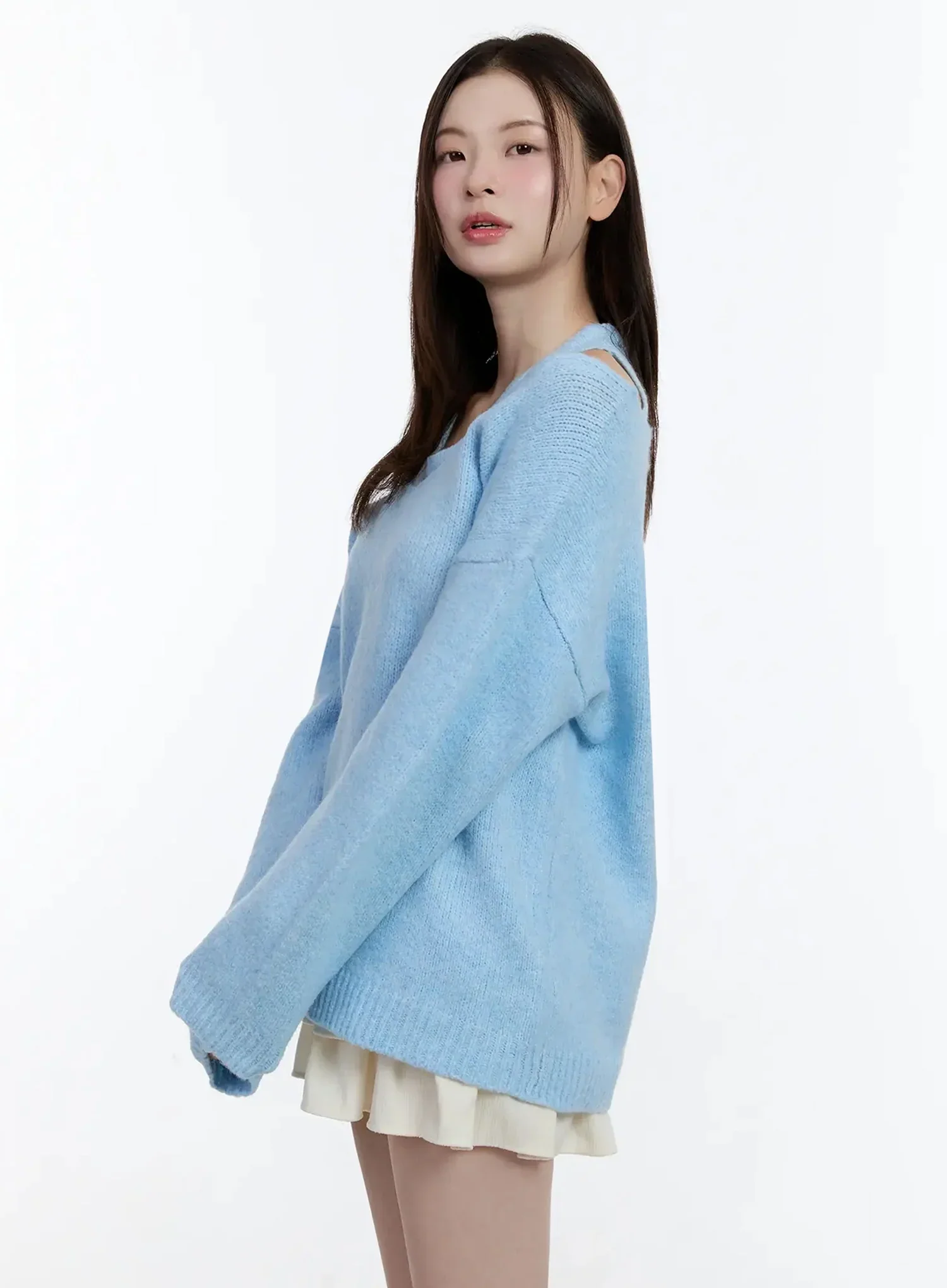 V-Neck Knit Tank and Sweater Set ID526 - Image 8