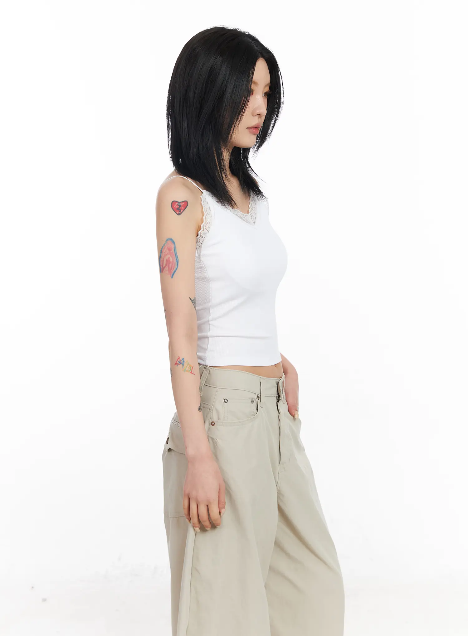 V-Neck Lace Camisole Top CF526 - Image 6