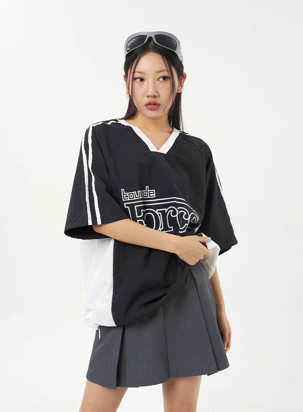 V-Neck Nylon Tee Unisex CA326 - Image 5
