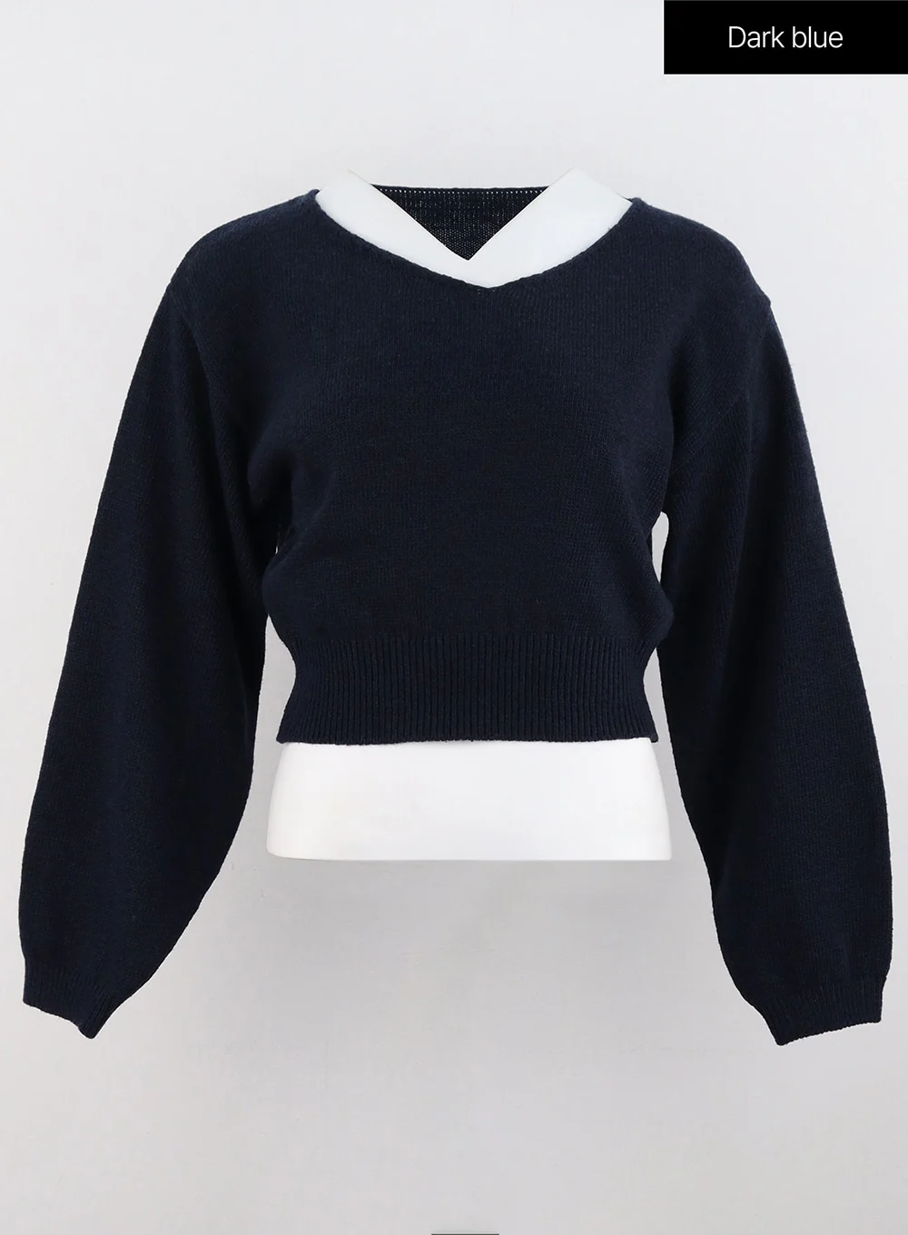 V-Neck Puff Sleeve Sweater OS302 - Image 19