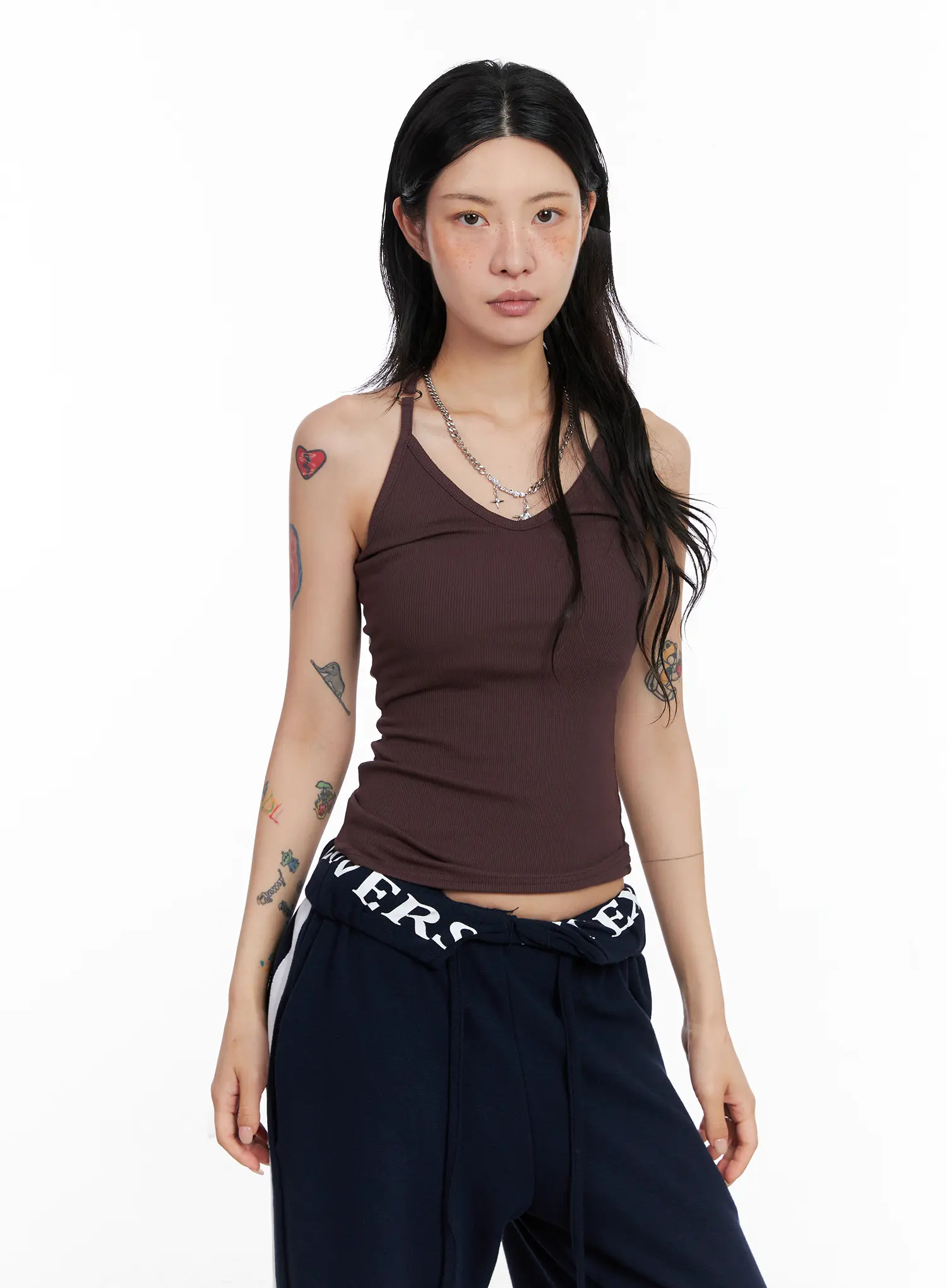 V-Neck Ring Detail Tank Top CS526 - Image 10