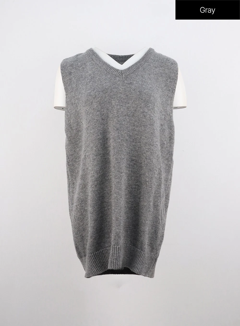 V-Neck Sleeveless Sweater Dress OO312 - Image 12