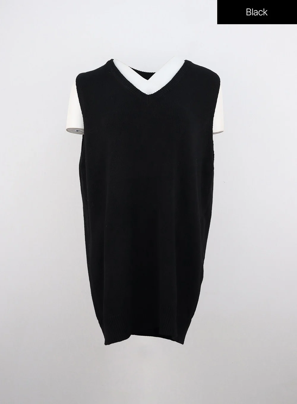V-Neck Sleeveless Sweater Dress OO312 - Image 14