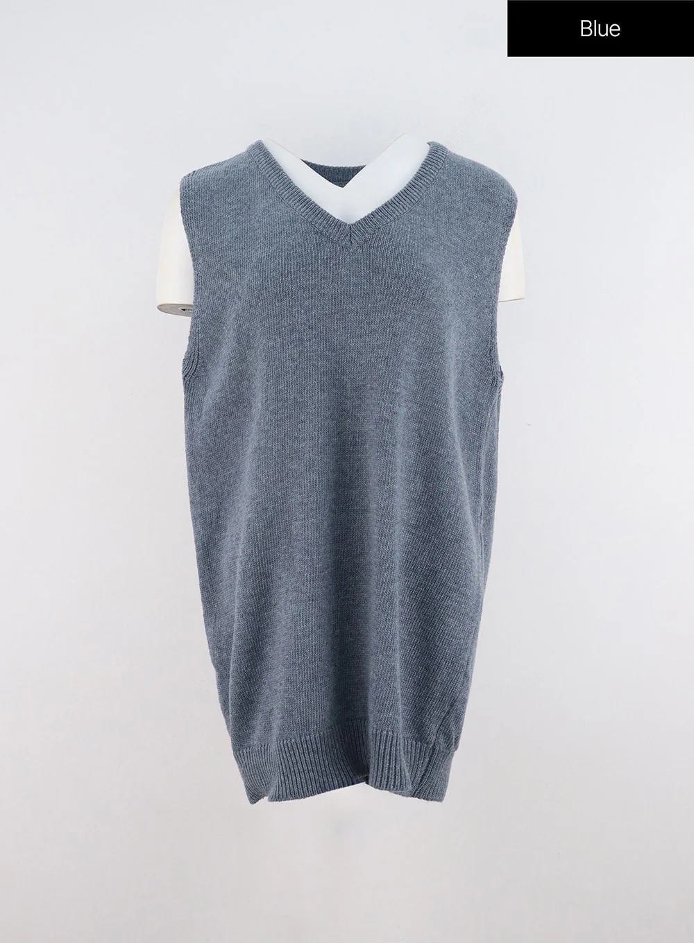 V-Neck Sleeveless Sweater Dress OO312 - Image 9