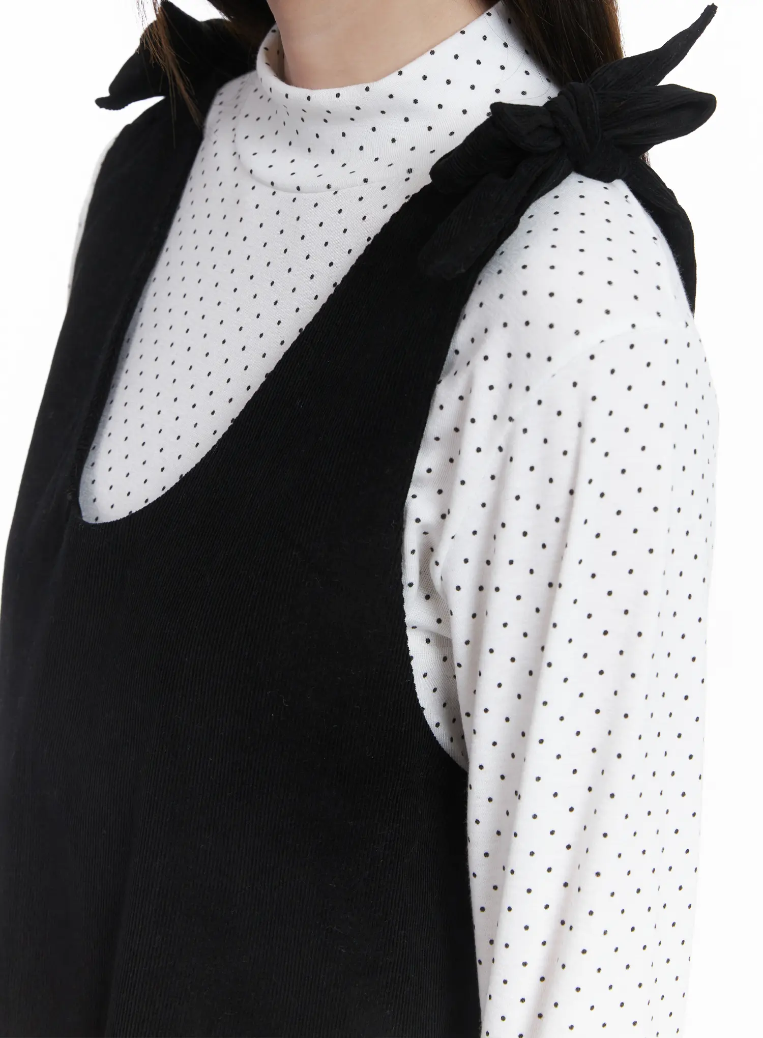 Velvet Bow Detail Mini Dress CJ506 - Image 7