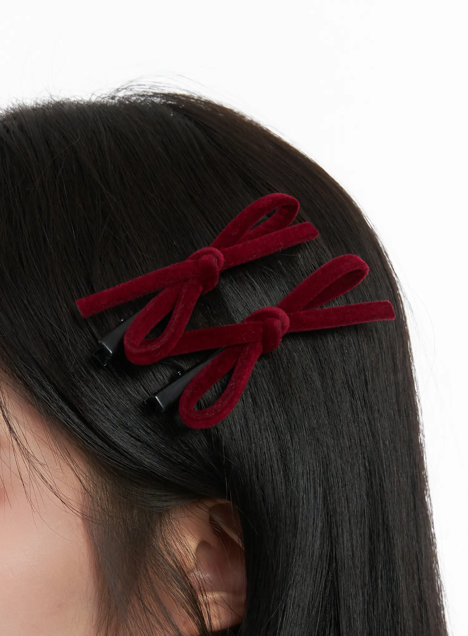 Velvet Ribbon Hair Clip CN527