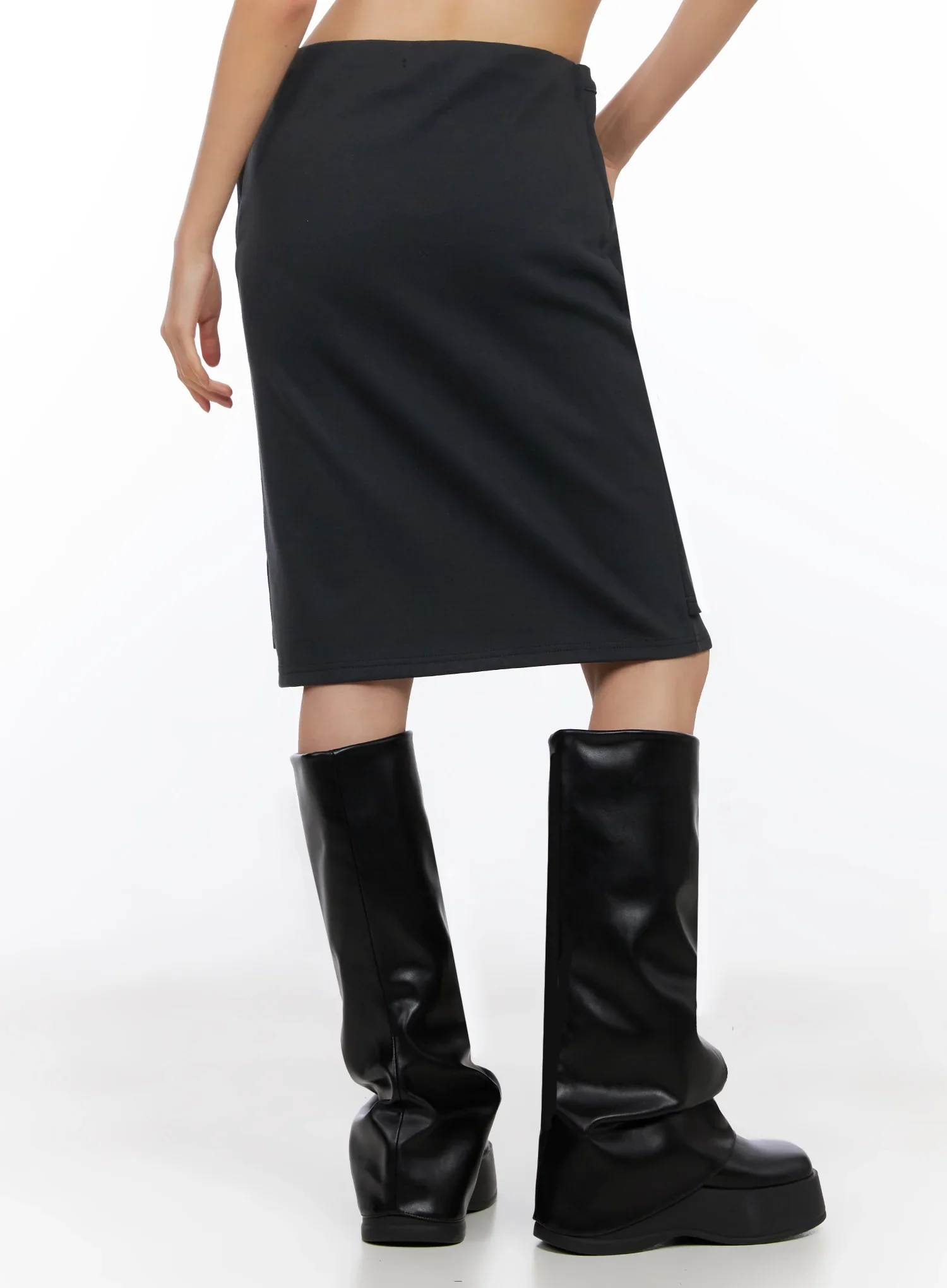 Versatile Double-Layered Midi Skirt IO517 - Image 11