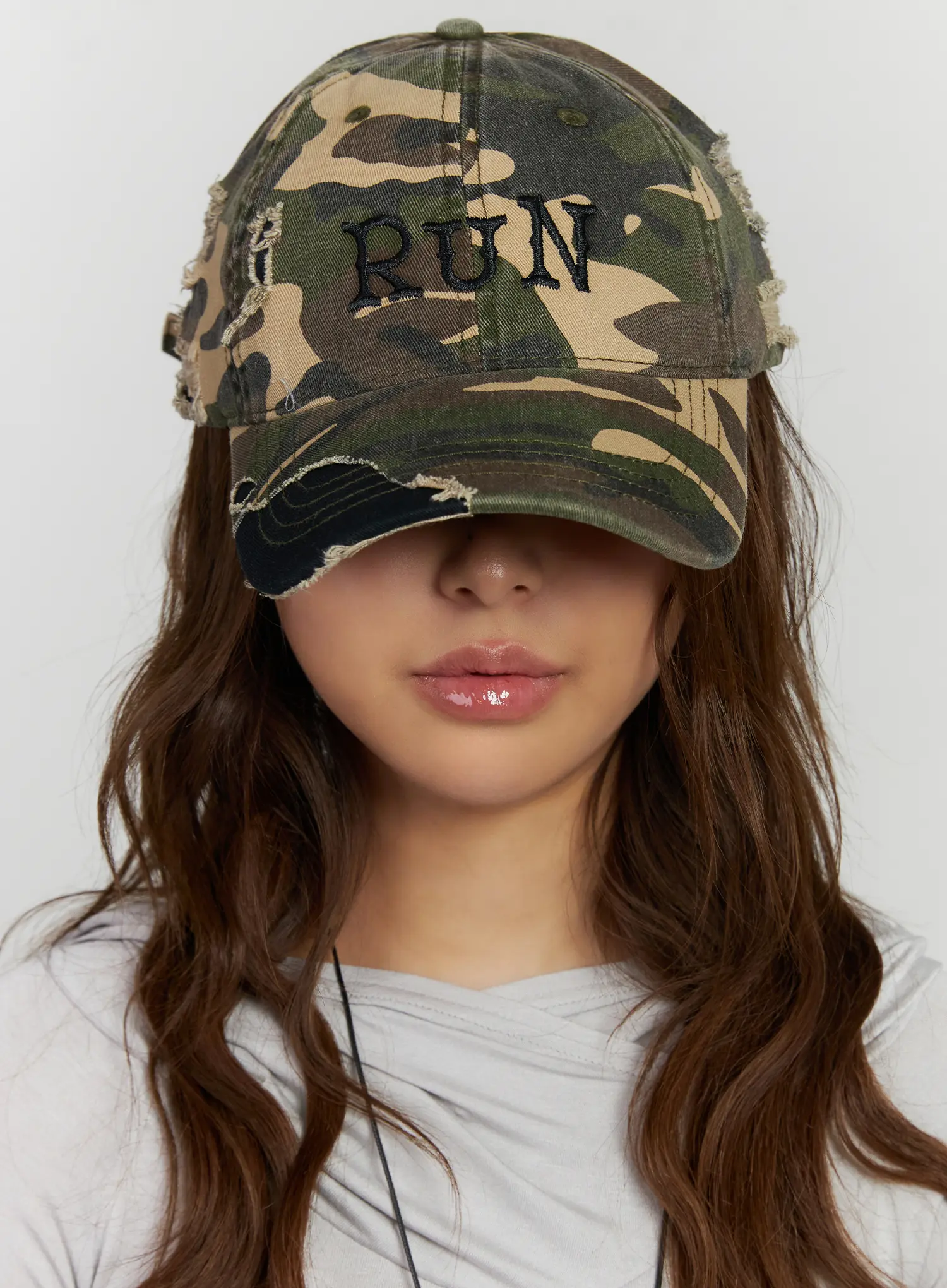 Vintage Camo Embroirdered Cap CM520 - Image 2