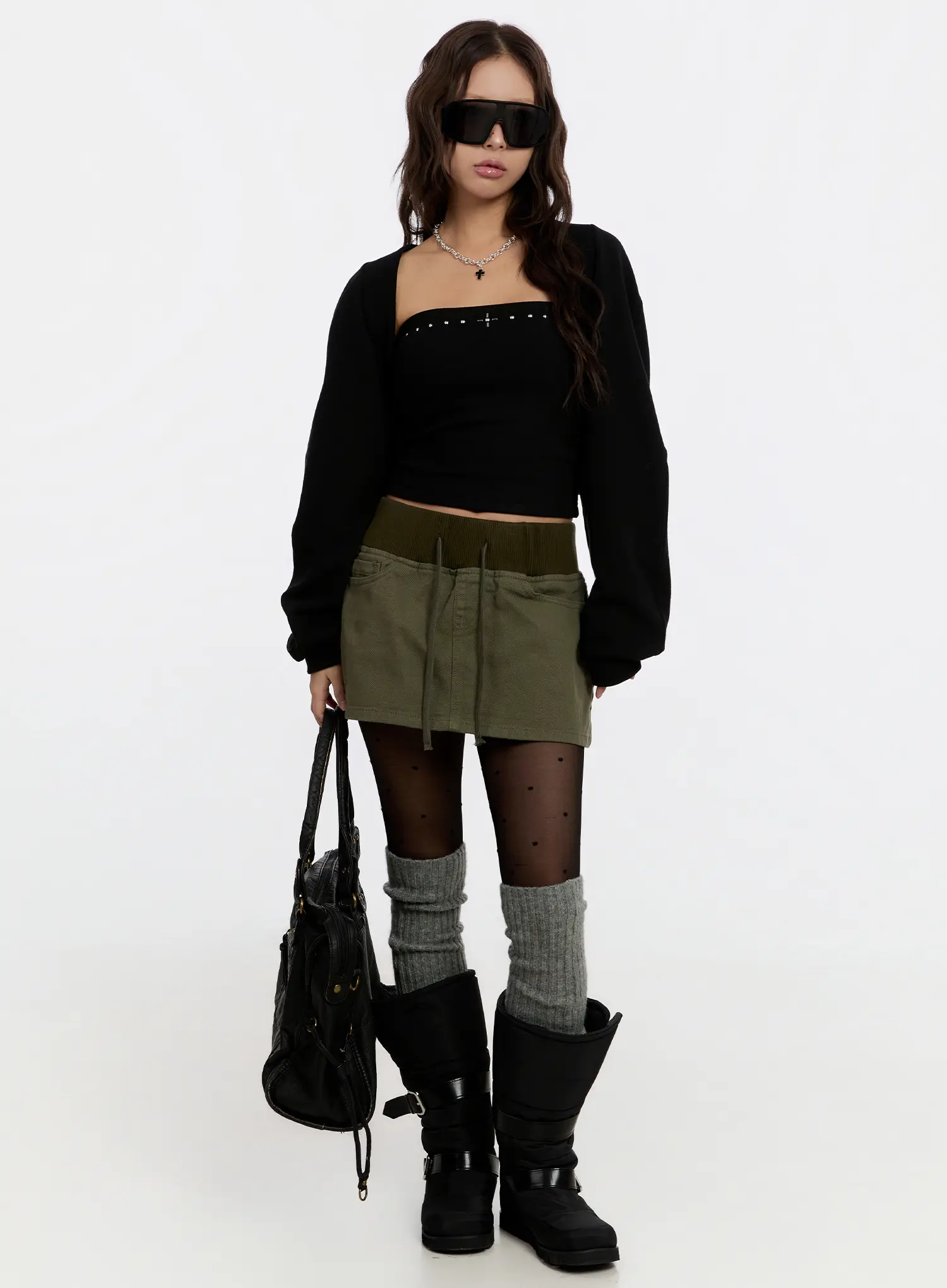 Vintage Cotton Mini Skirt CN527