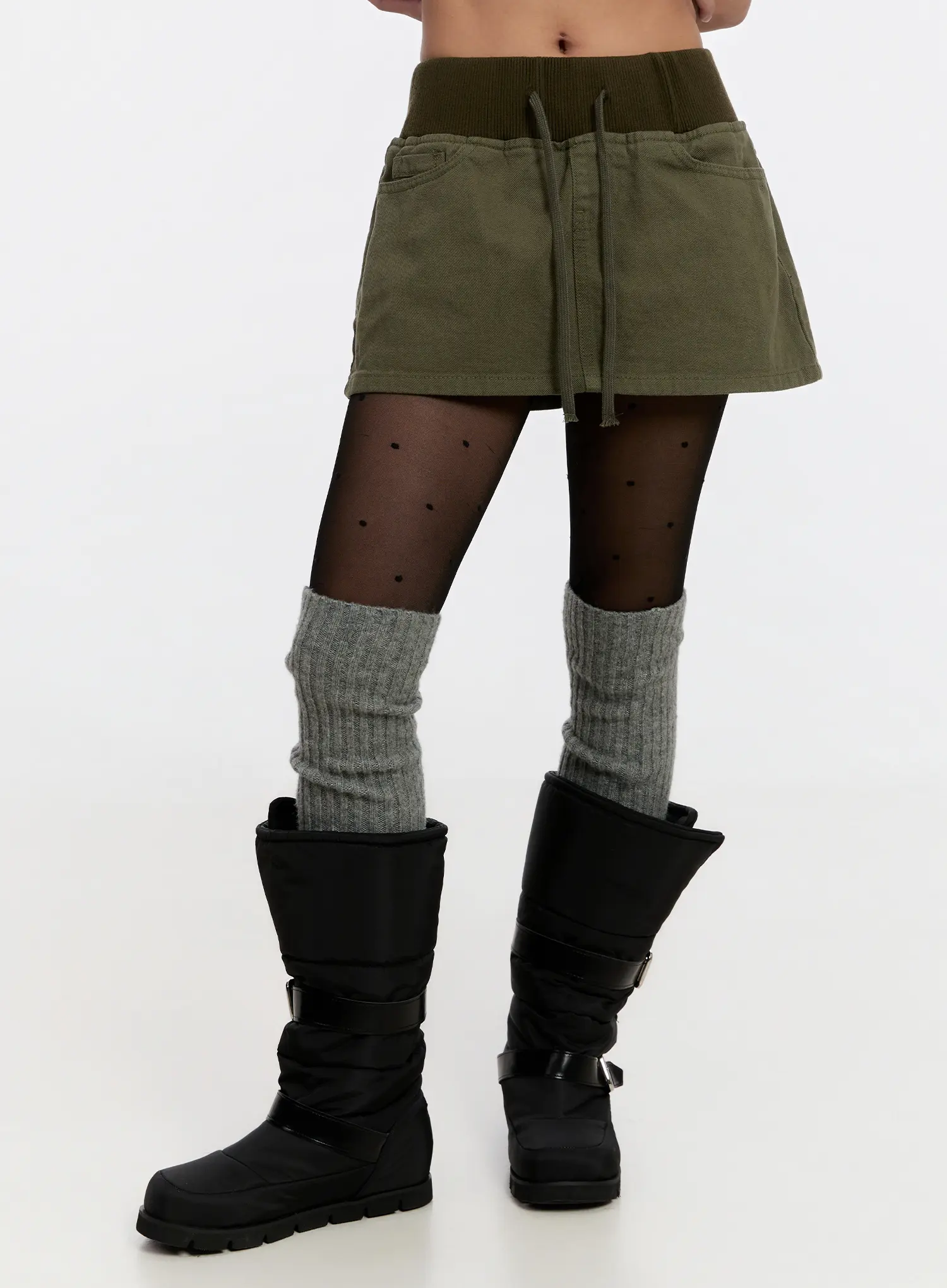 Vintage Cotton Mini Skirt CN527 - Image 2