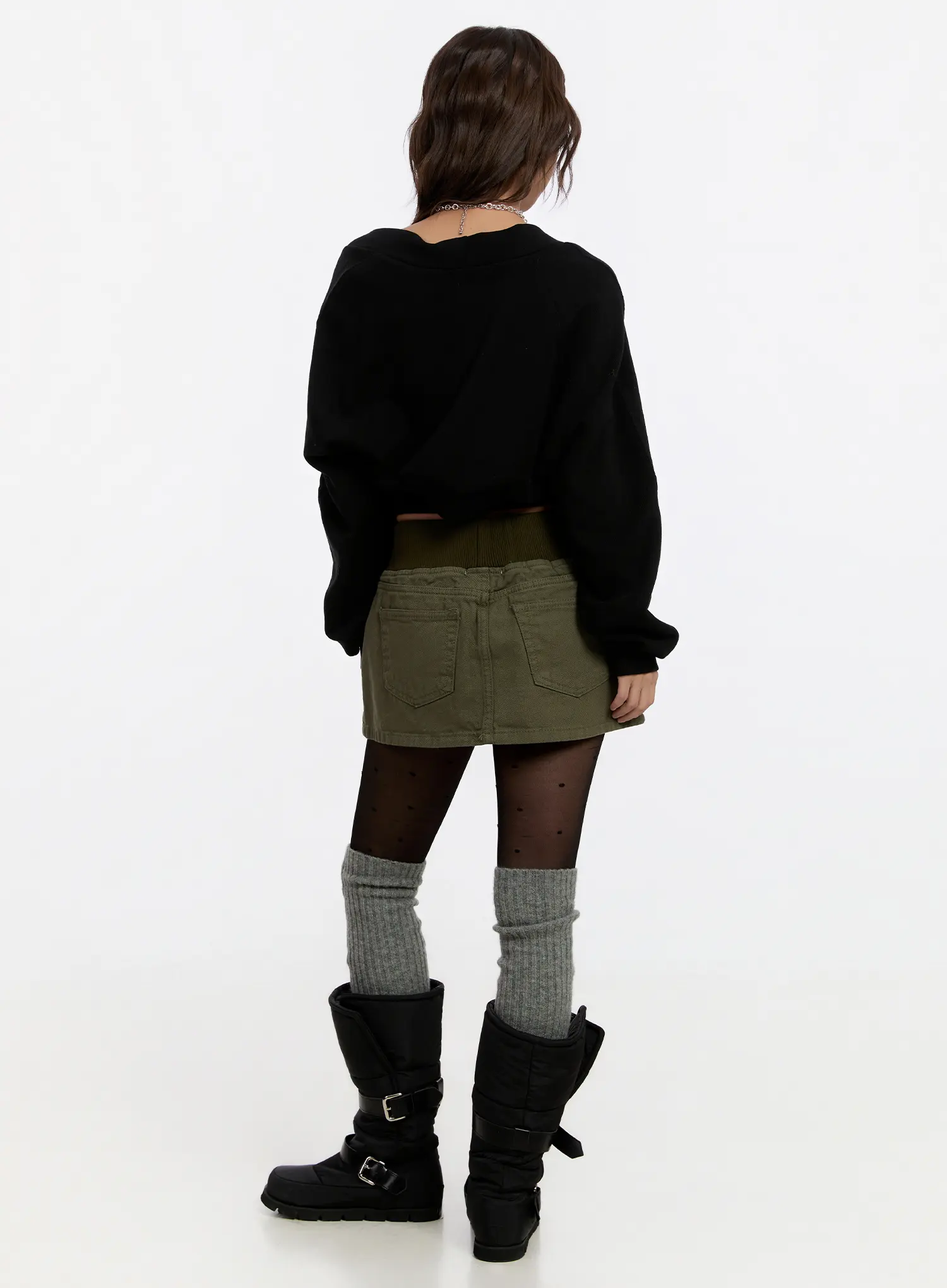 Vintage Cotton Mini Skirt CN527 - Image 7