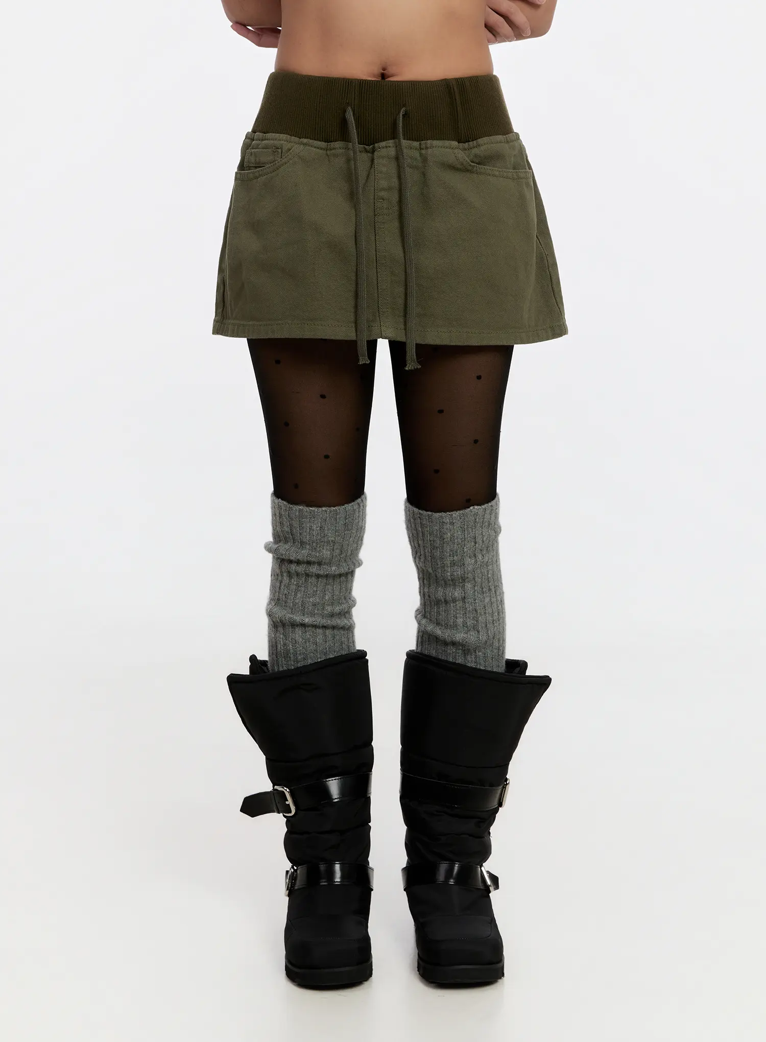 Vintage Cotton Mini Skirt CN527 - Image 8