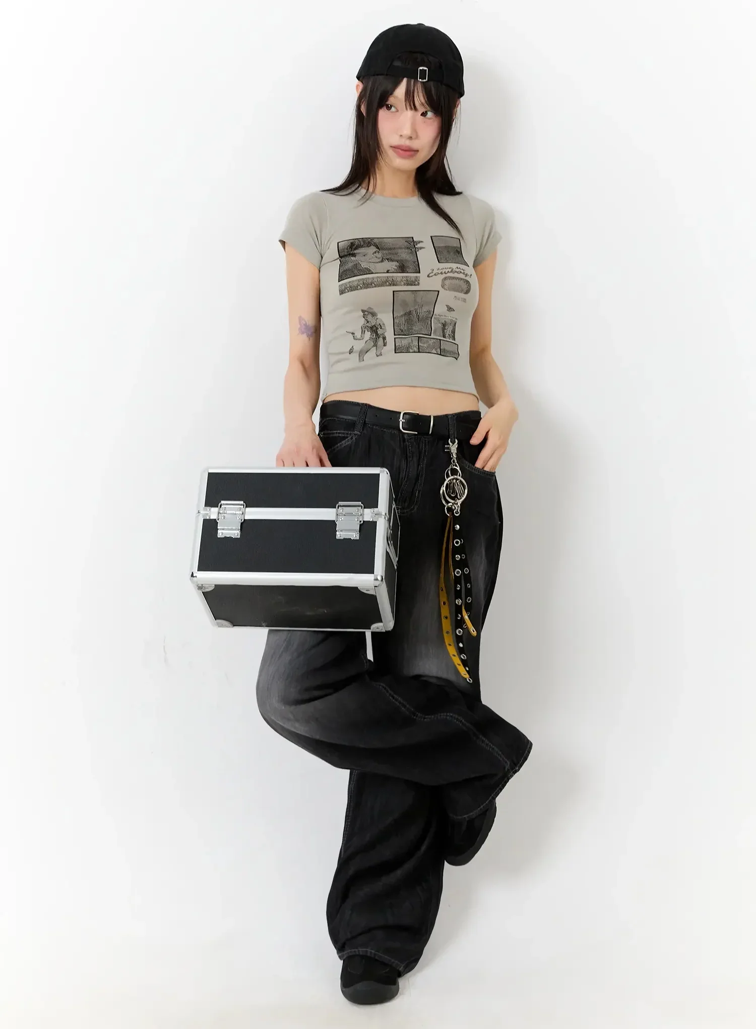 Vintage Graphic Baby Tee IU524 - Image 15