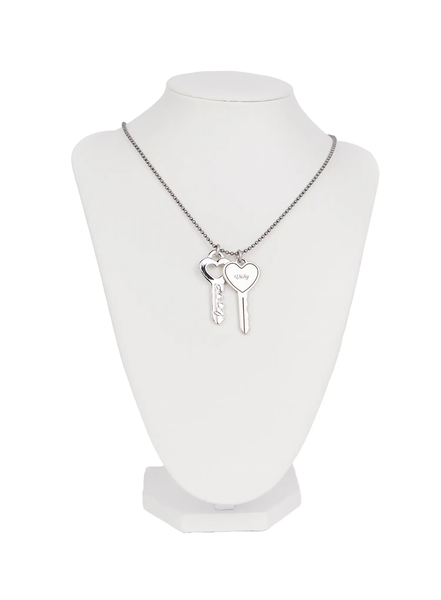 Vintage Key Charm Necklace CN511 - Image 4
