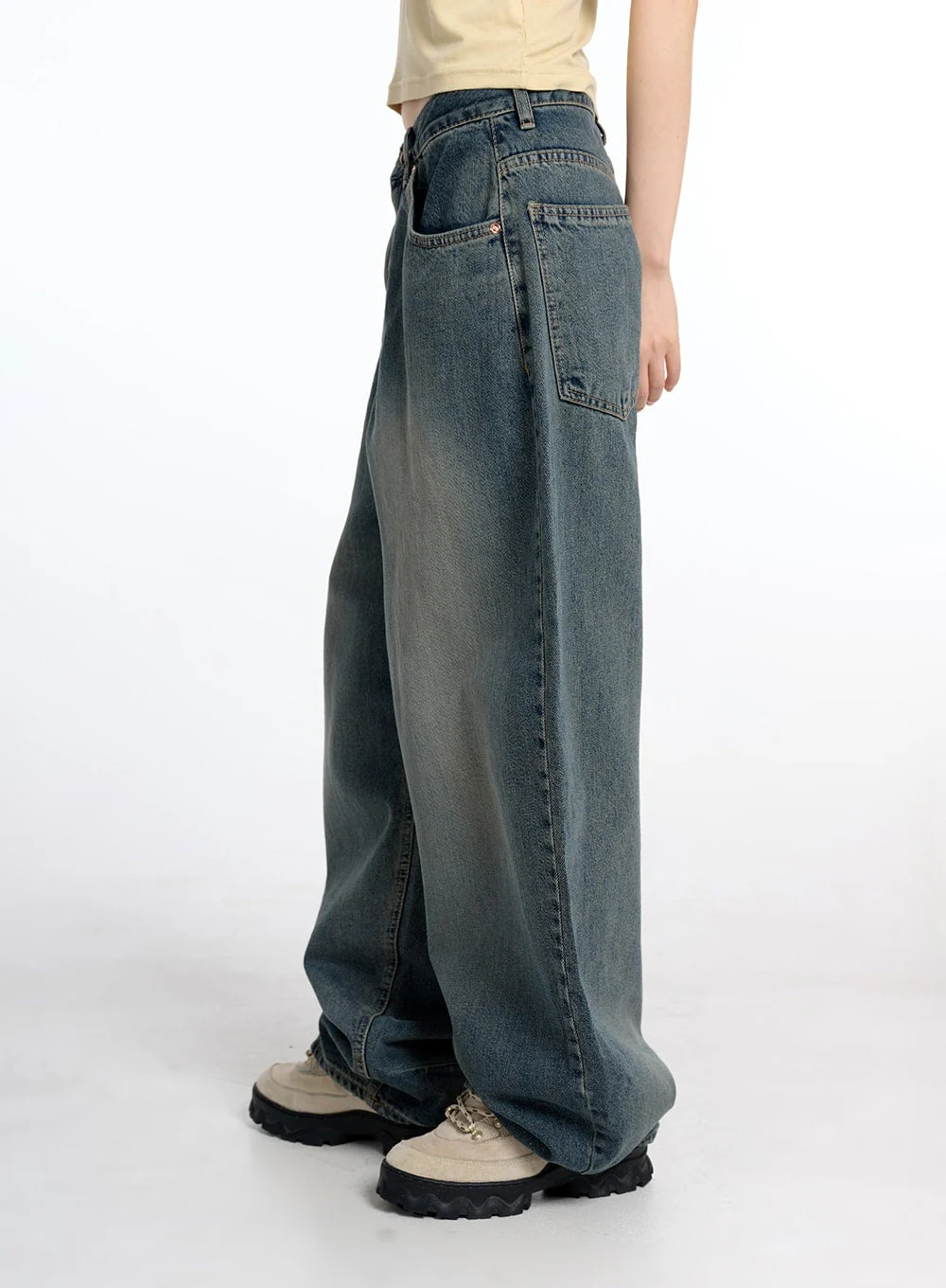 Vintage Low Rise Baggy Jeans CM415 - Image 2