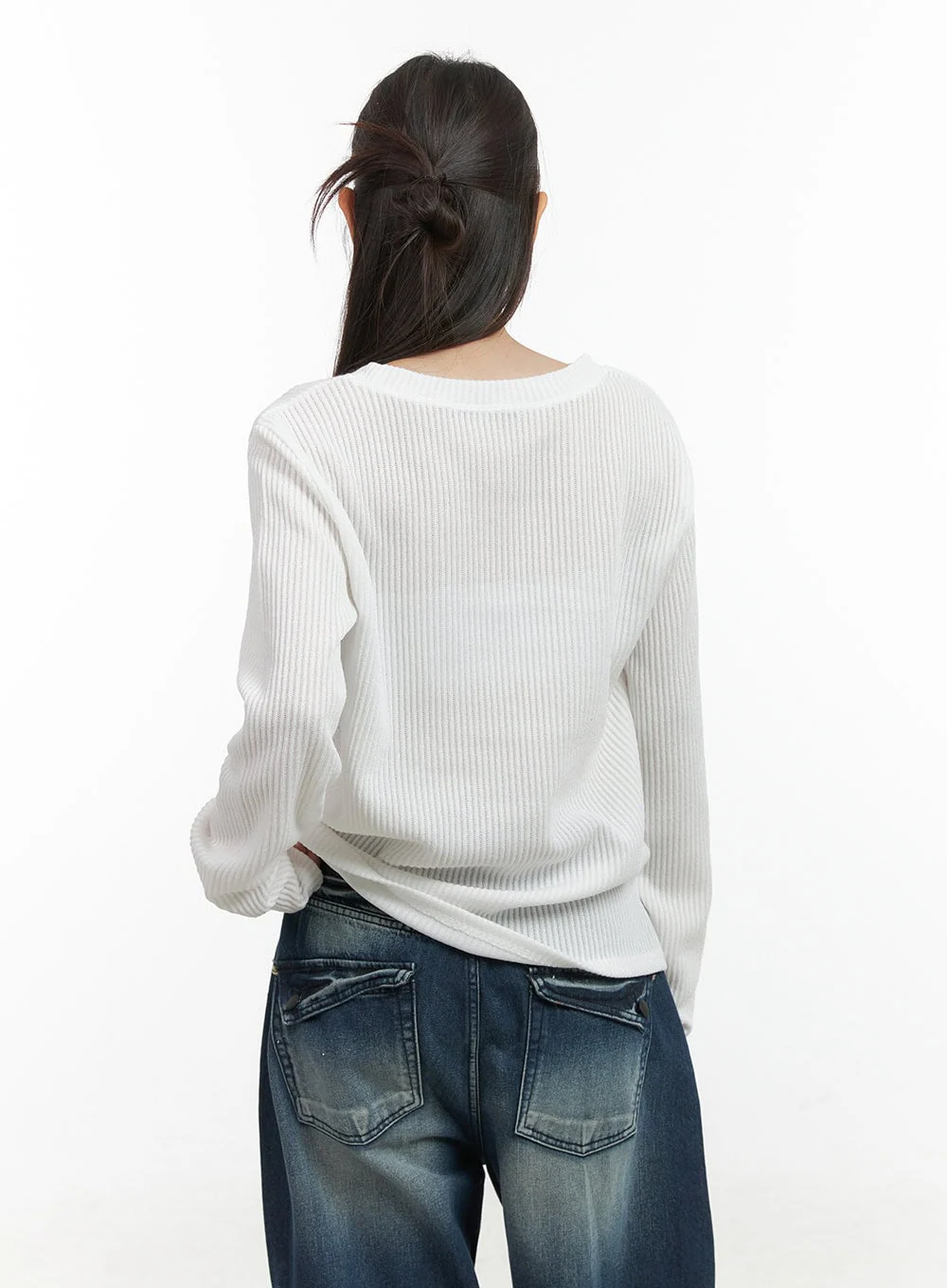 Vintage Print Long Sleeve Shirt CO417 - Image 7