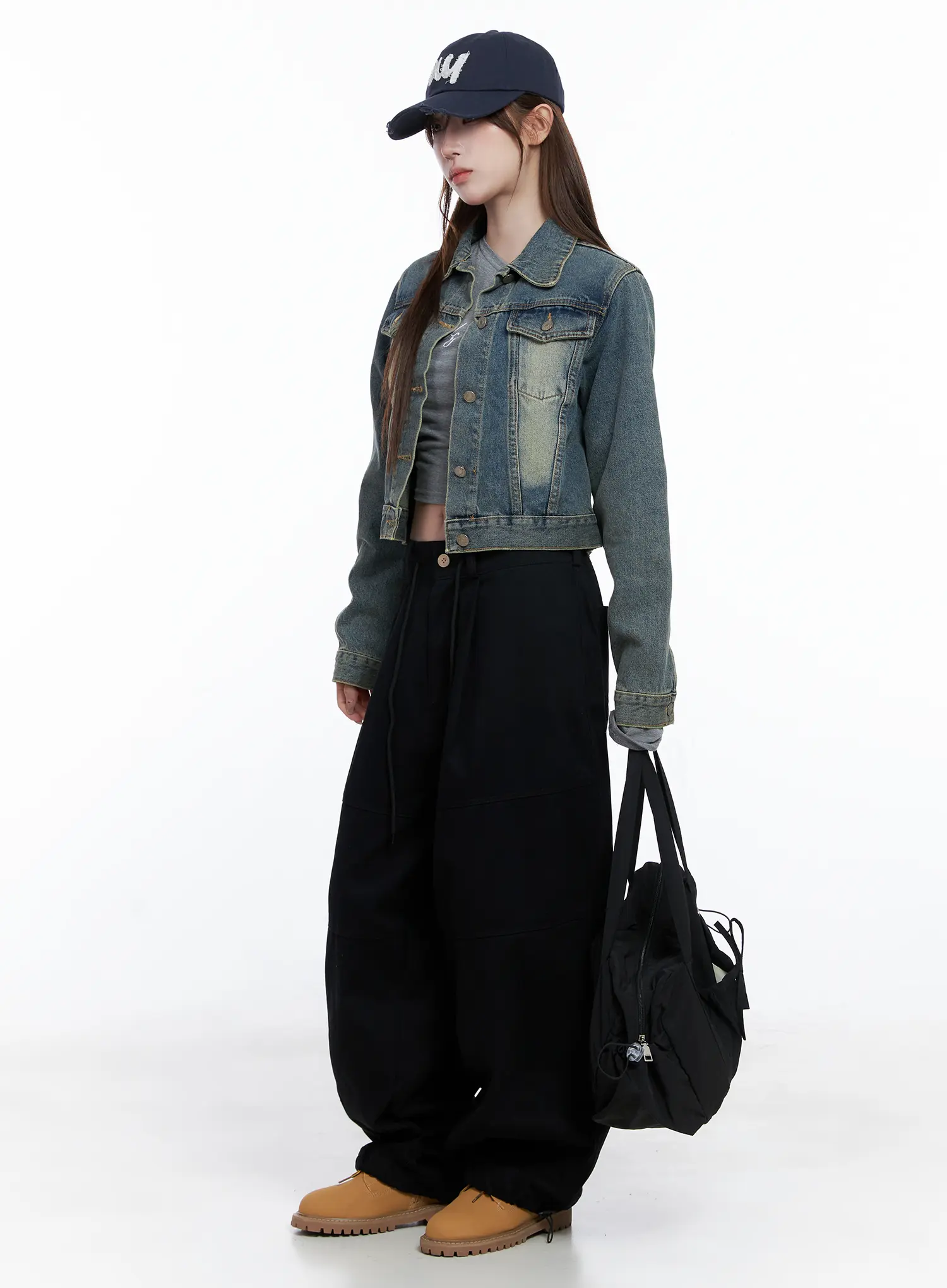 Vintage Retro Washed Denim Jacket CG529 - Image 6