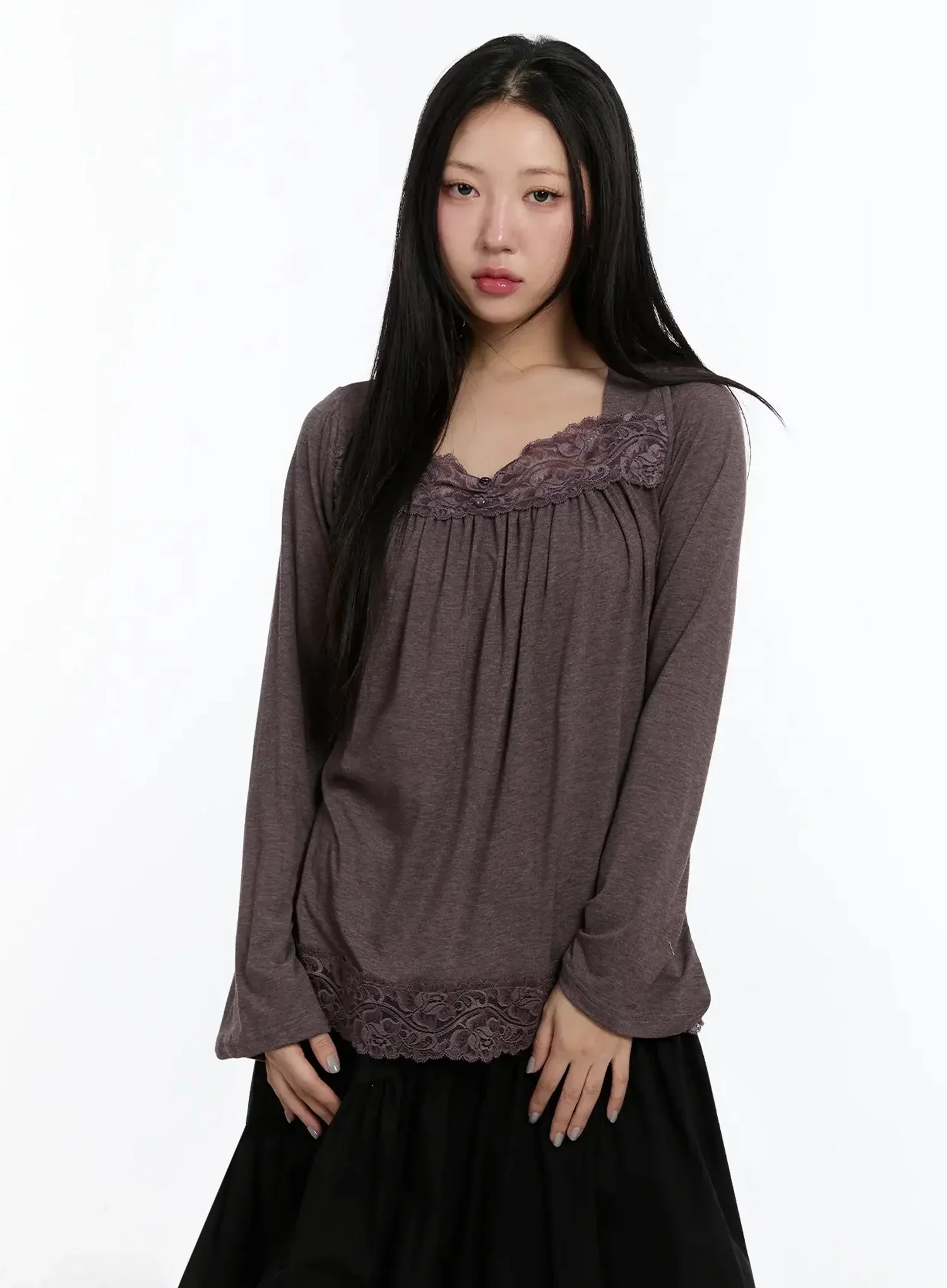 Vintage Style Lace Blouse IM509 - Image 2