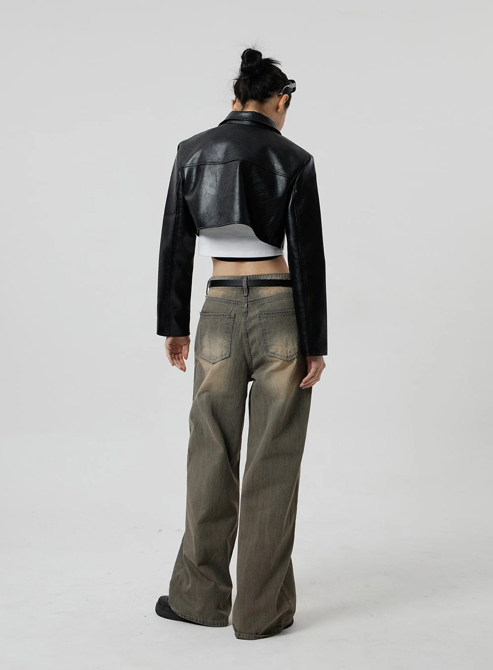 Vintage Wash Baggy Jeans CF307 - Image 12