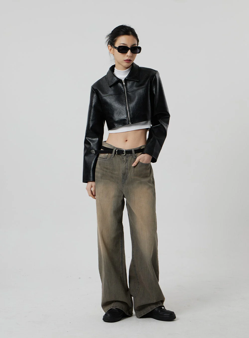 Vintage Wash Baggy Jeans CF307 - Image 13