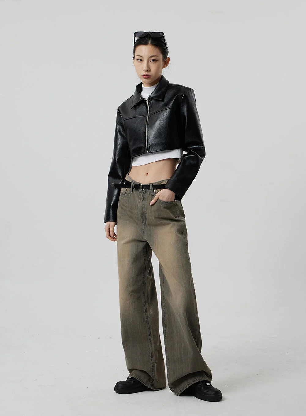 Vintage Wash Baggy Jeans CF307 - Image 3