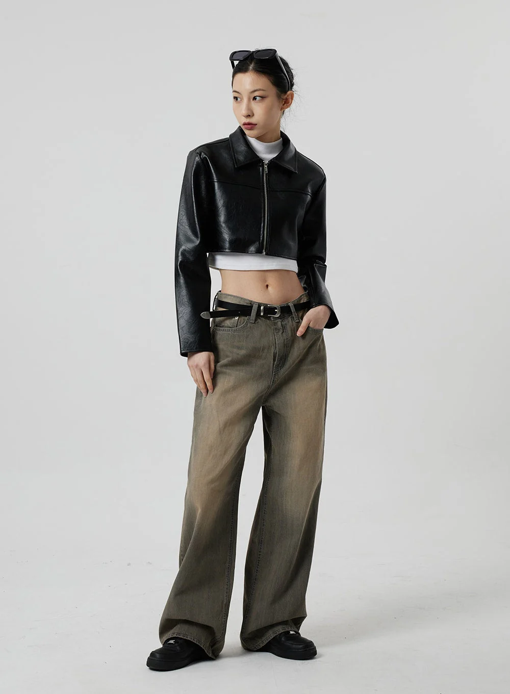 Vintage Wash Baggy Jeans CF307 - Image 4