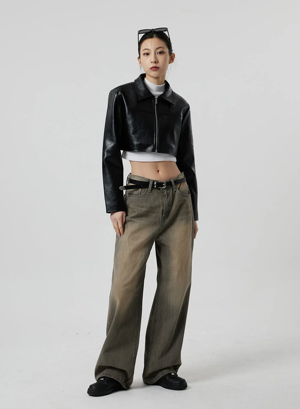 Vintage Wash Baggy Jeans CF307 - Image 7