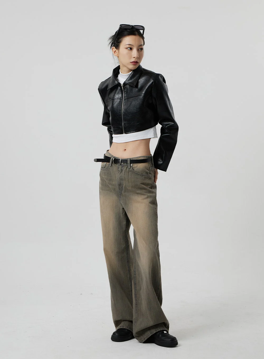 Vintage Wash Baggy Jeans CF307 - Image 8