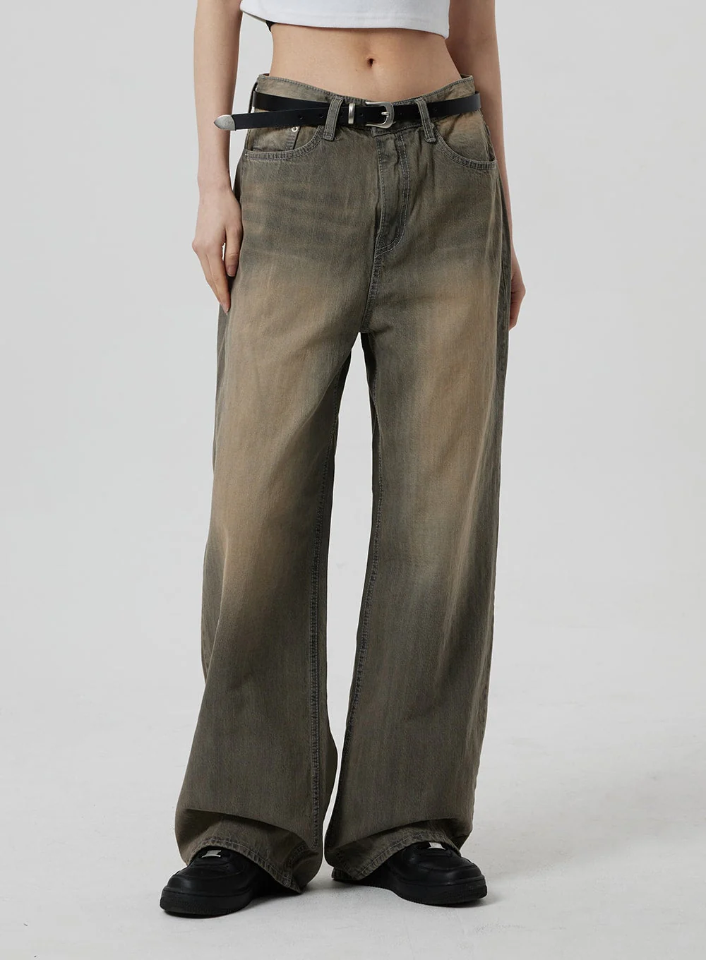 Vintage Wash Baggy Jeans CF307 - Image 9