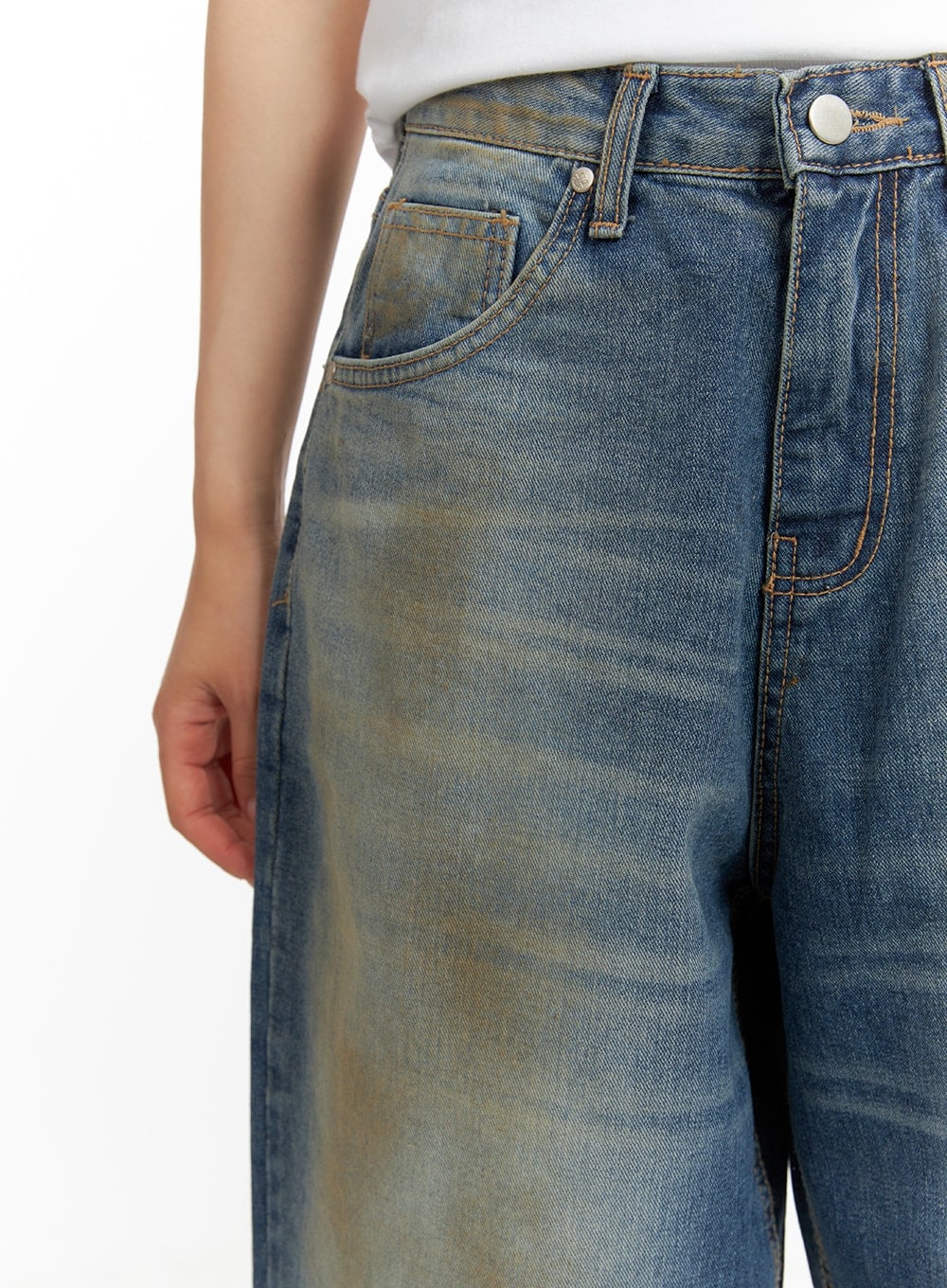 Vintage Washed Baggy Jeans CM426 - Image 3