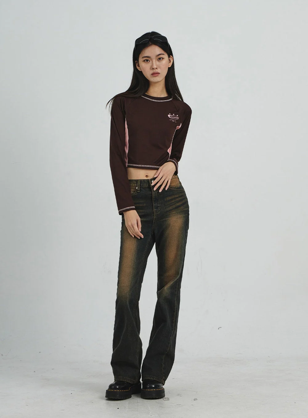 Vintage Washing Bootcut Jeans CD02 - Image 7