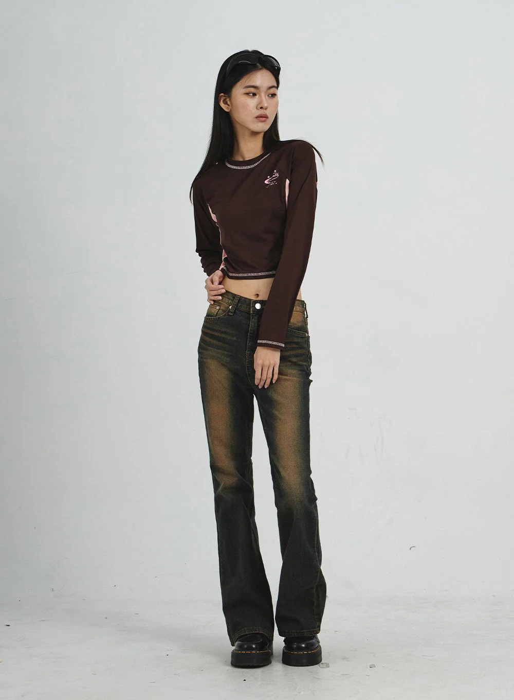 Vintage Washing Bootcut Jeans CD02 - Image 8