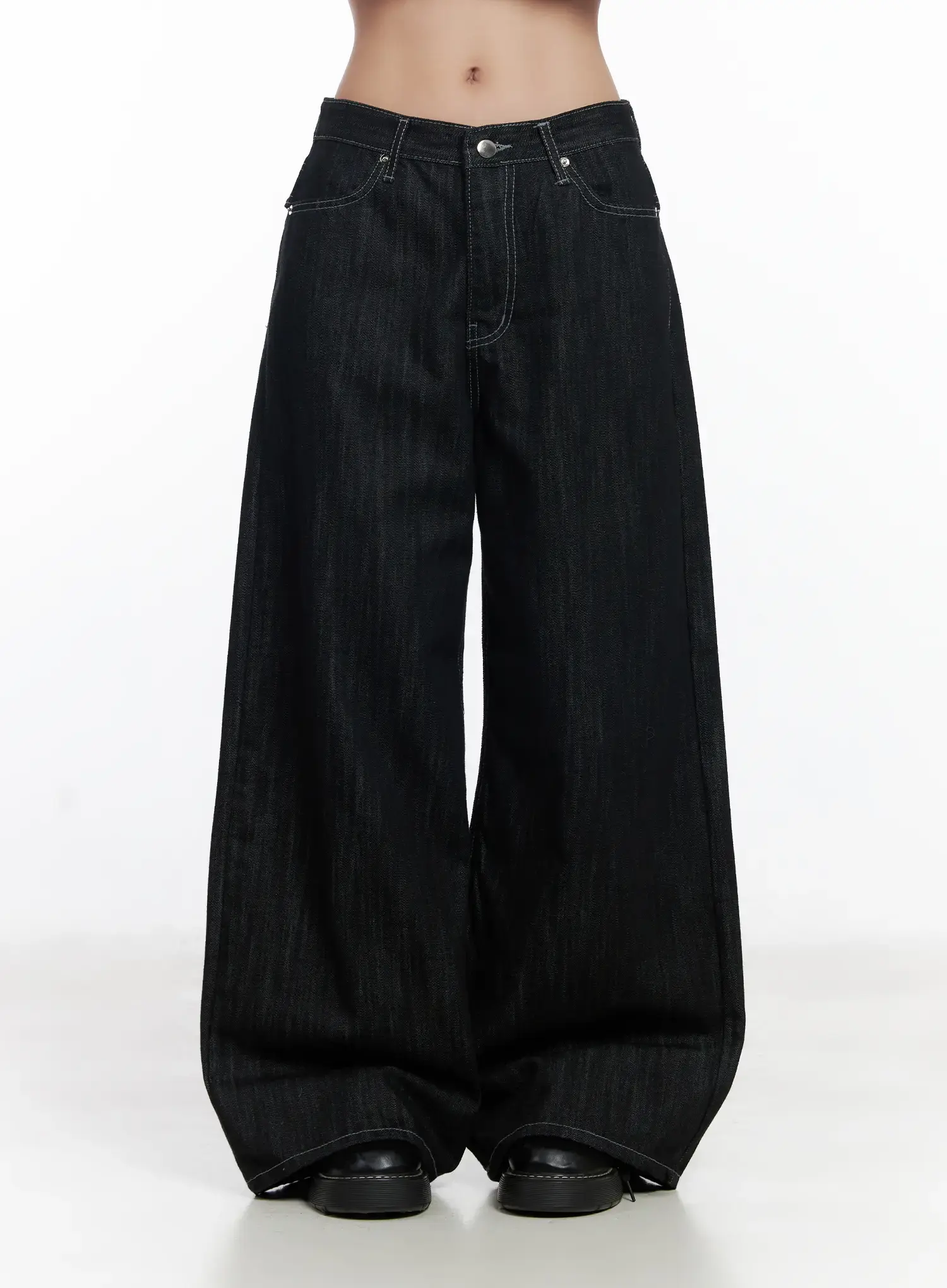 Violet Studded Baggy Jeans CJ530 - Image 3