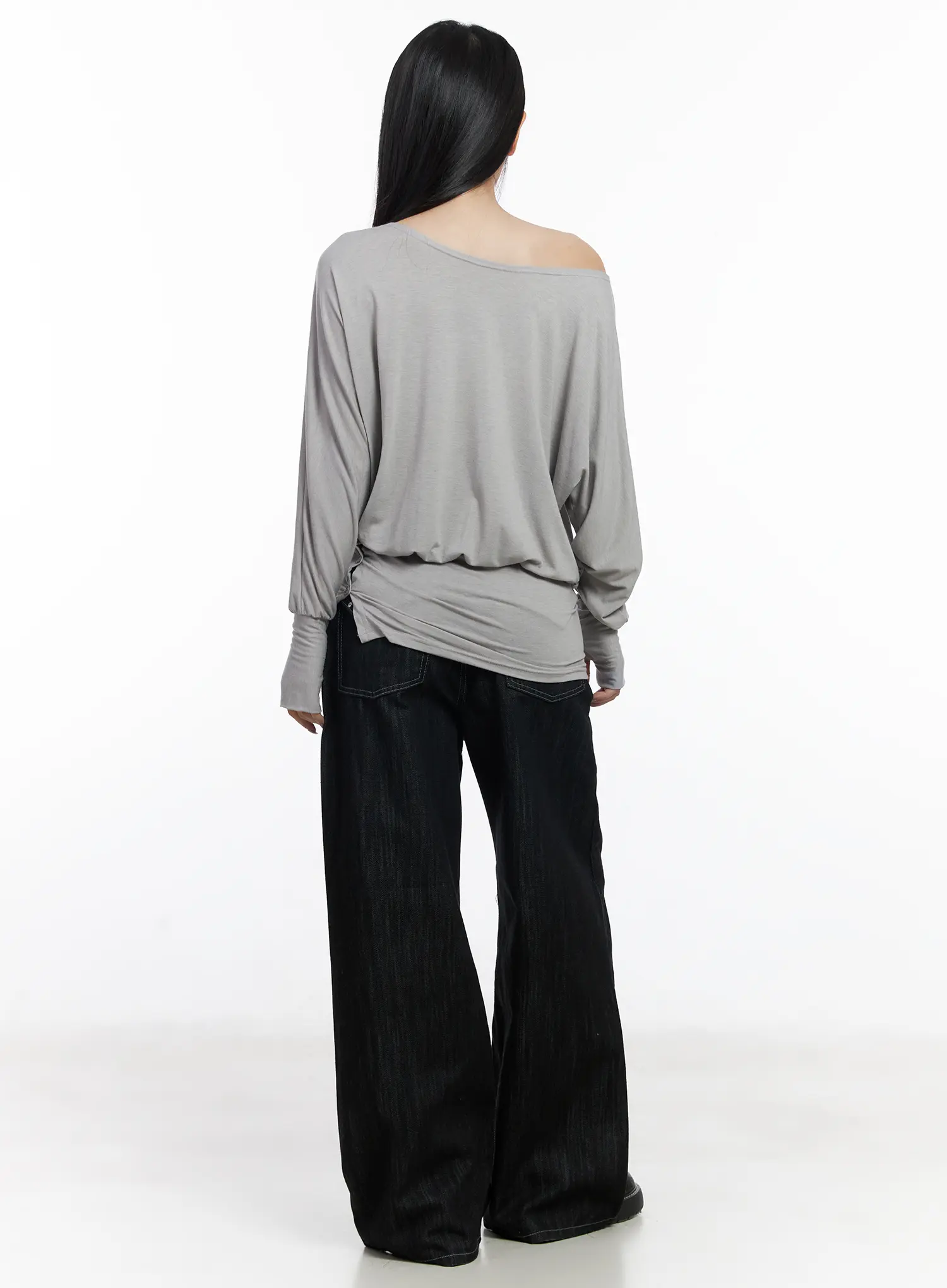 Violet Studded Baggy Jeans CJ530 - Image 7
