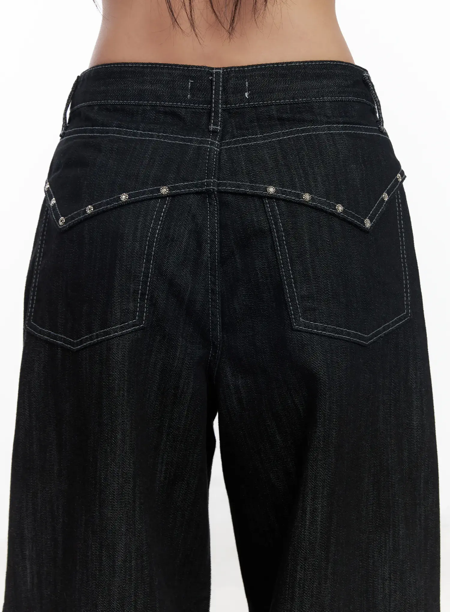 Violet Studded Baggy Jeans CJ530 - Image 8
