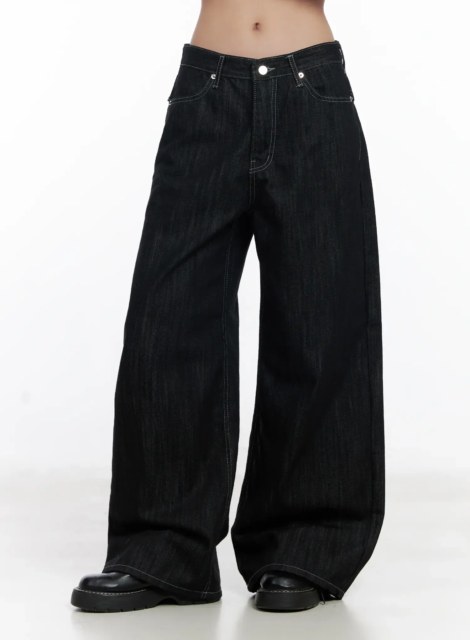 Violet Studded Baggy Jeans CJ530 - Image 9