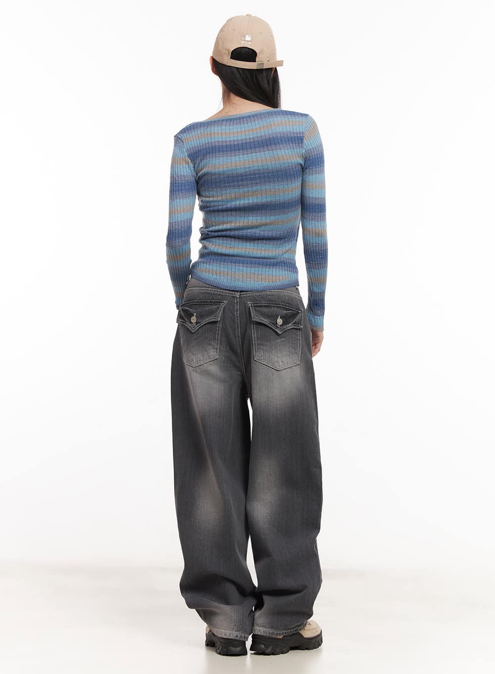 Virginia Washed Wide-Leg Jeans CM518 - Image 4