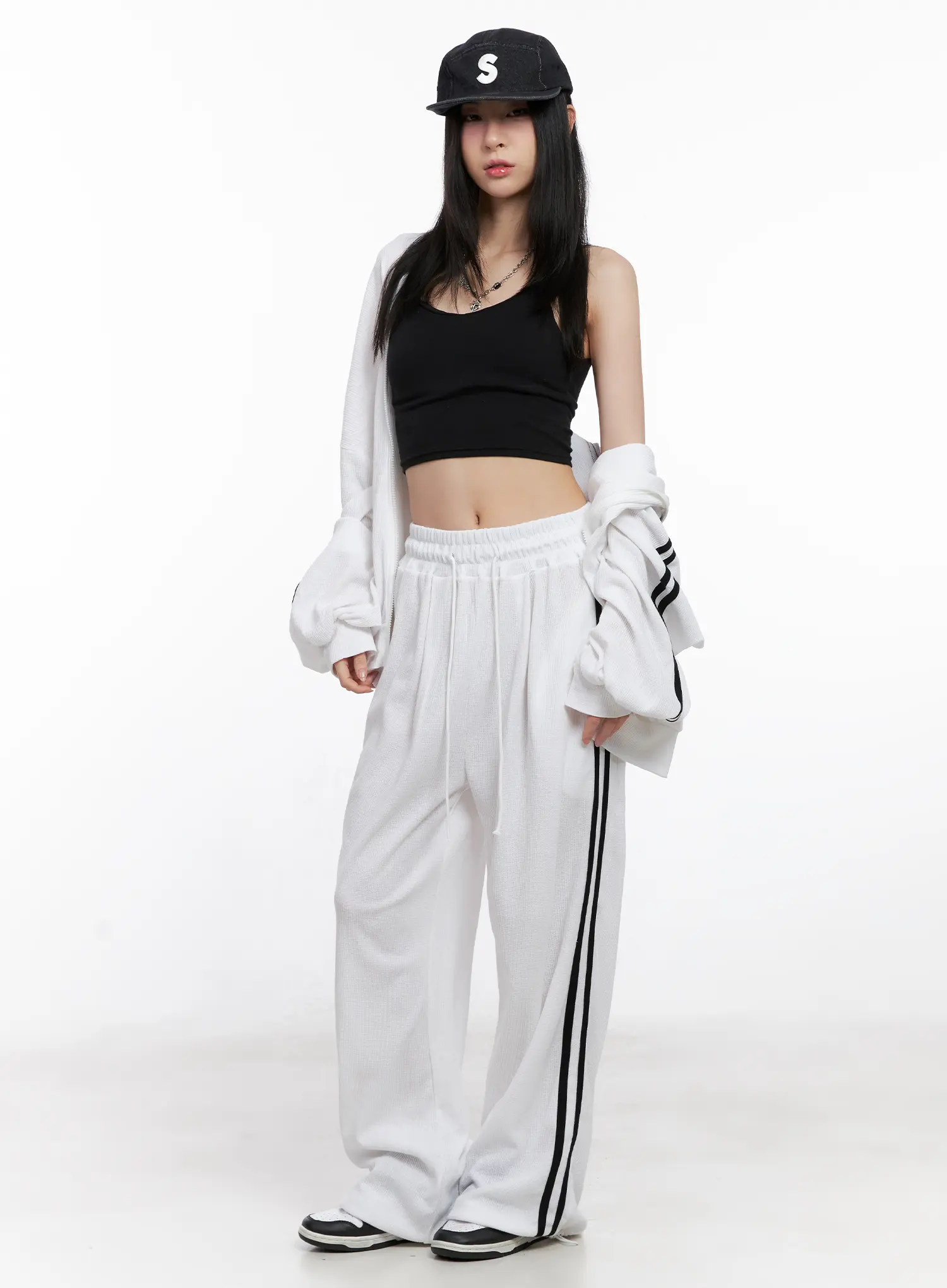 Waffle Knit Track Sweatpants CG525 - Image 6