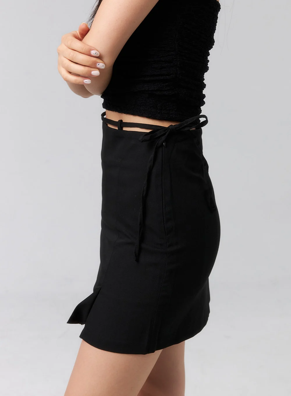 Waist Strap Mini Skirt CL319 - Image 11