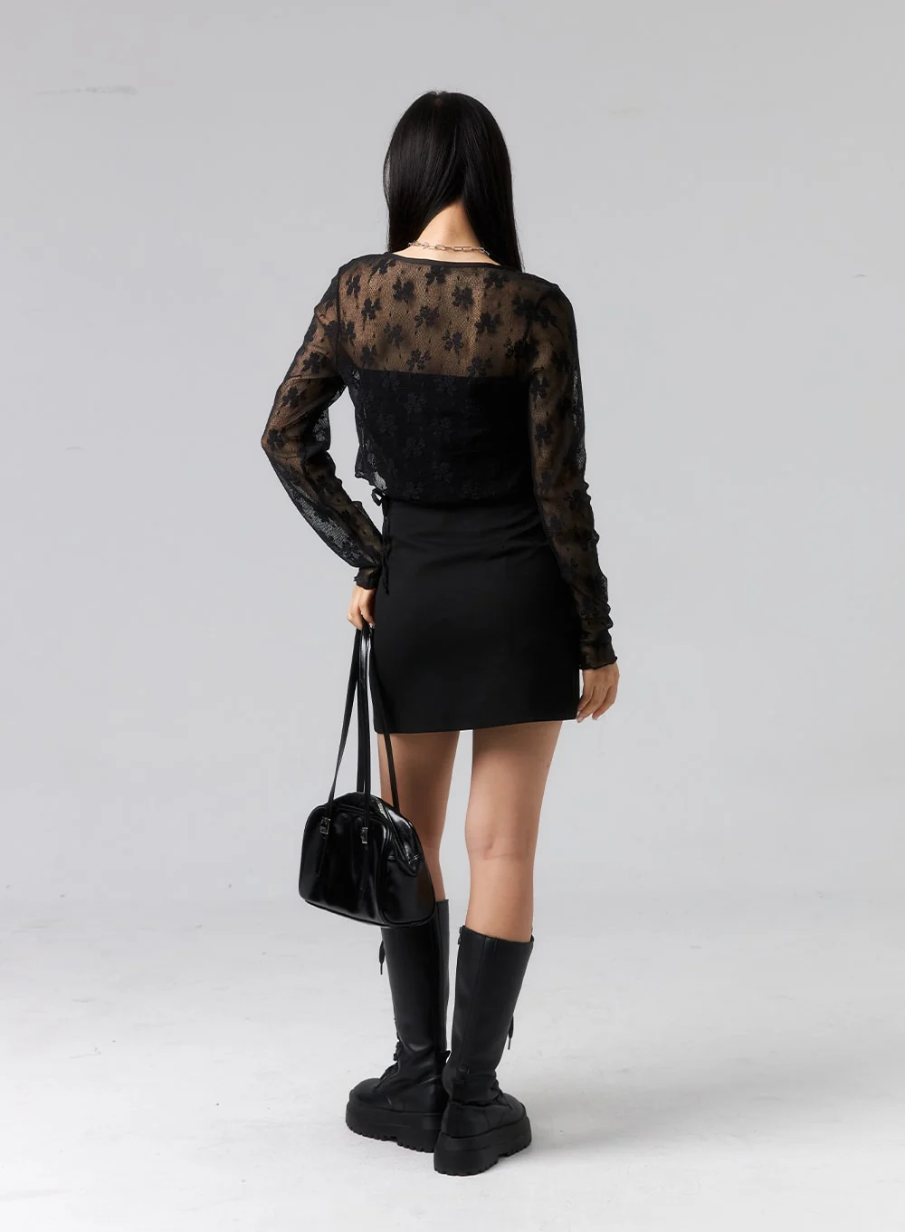 Waist Strap Mini Skirt CL319 - Image 12