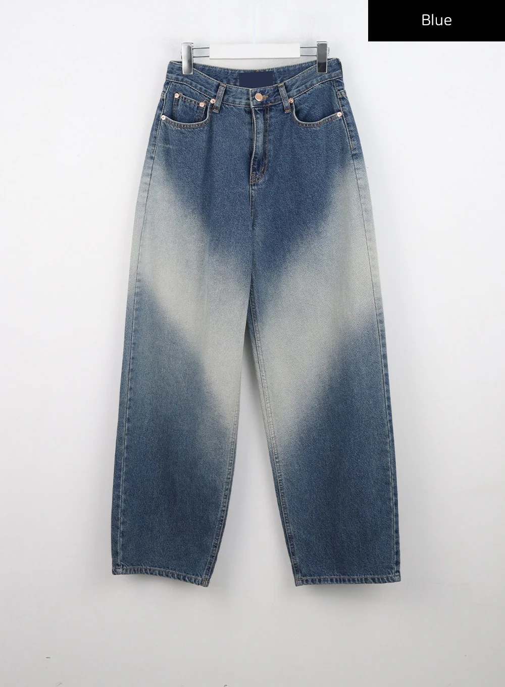 Washed Blue Wide Jeans CN307 - Image 8