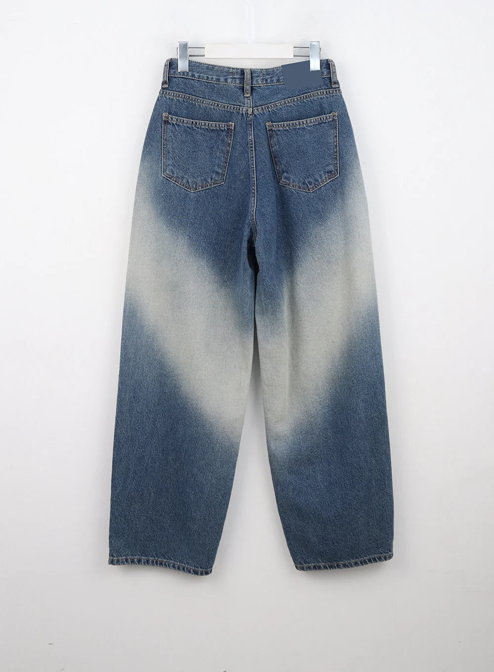 Washed Blue Wide Jeans CN307 - Image 9