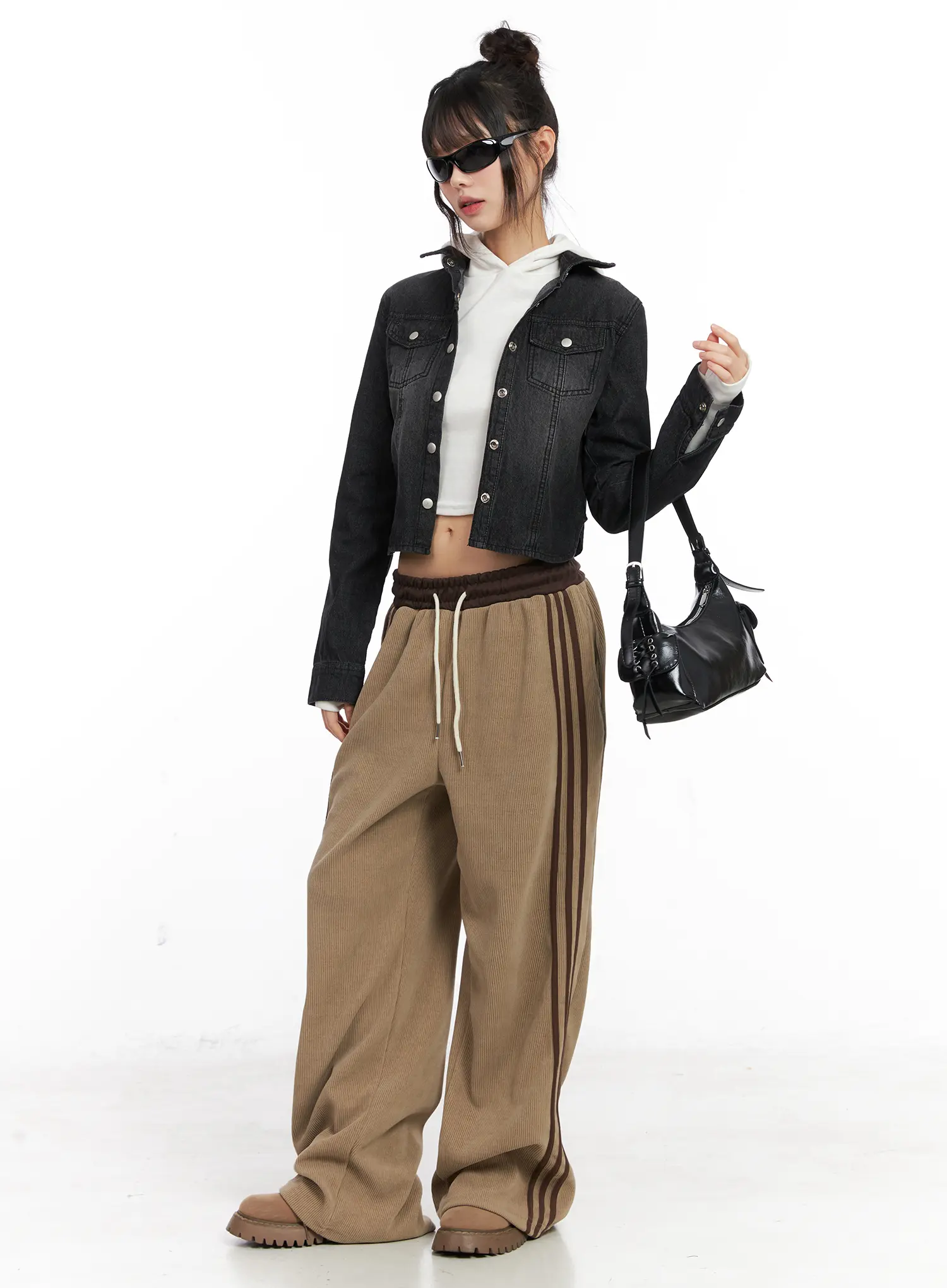 Washed Cropped Denim Jacket CN521