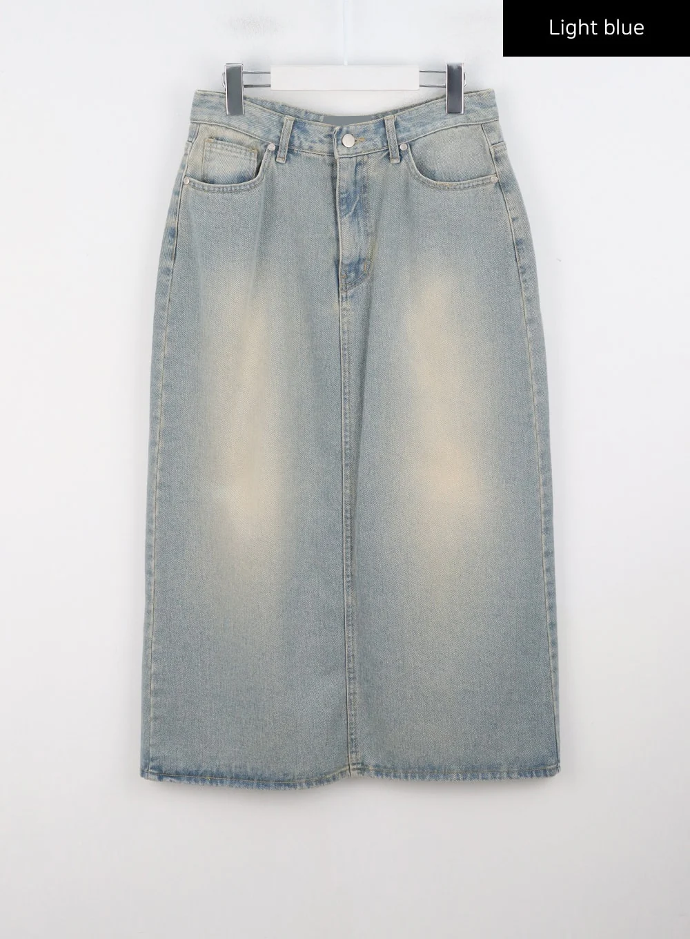 Washed Denim Maxi Skirt CG327 - Image 12