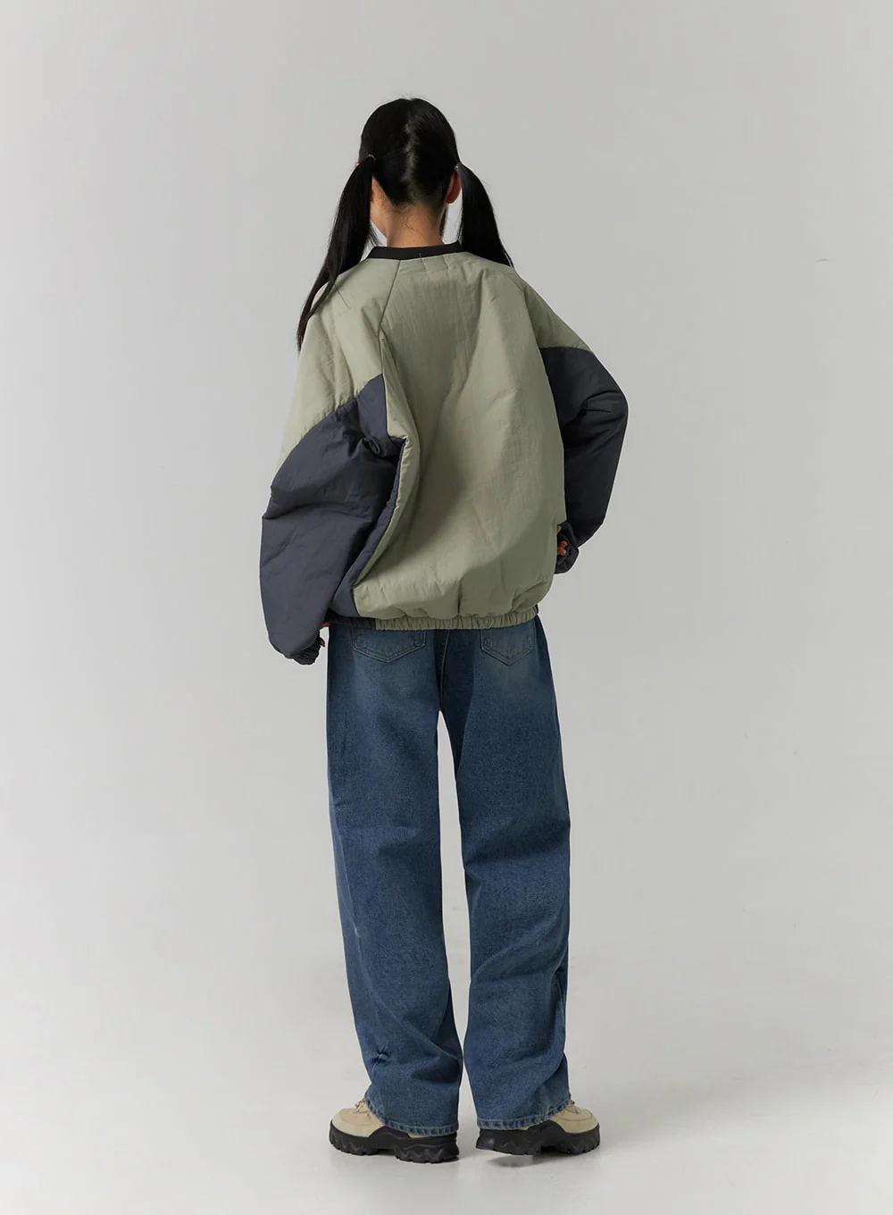 Washed Denim Wide Leg Jeans CD308 - Image 7