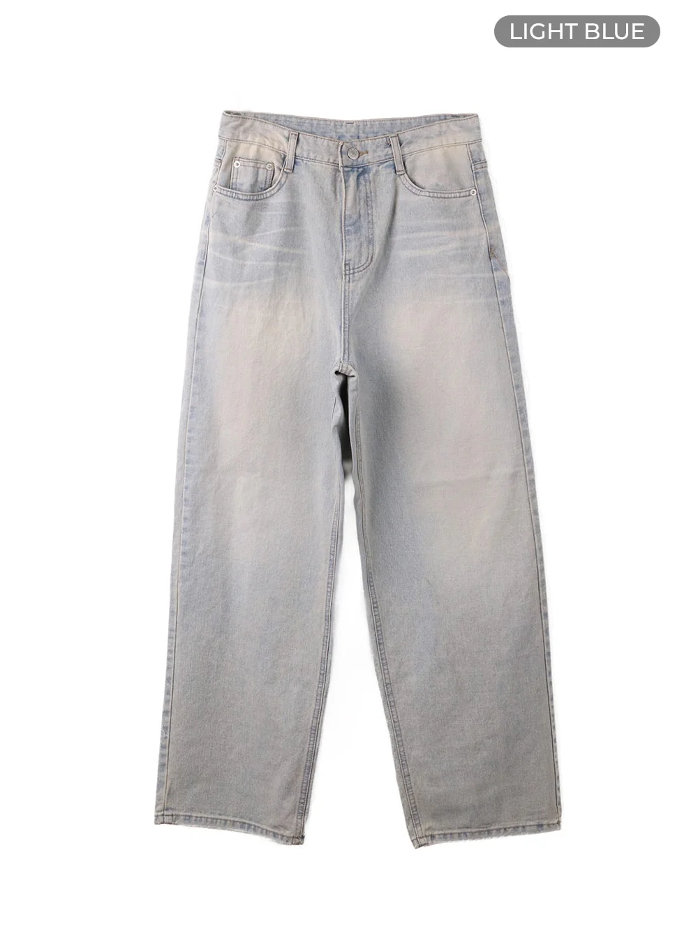 Washed Denim Wide-Leg Jeans CF419 - Image 7