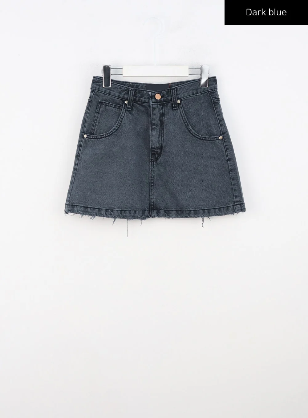 Washed Destroyed Denim Mini Skirt CN303 - Image 10