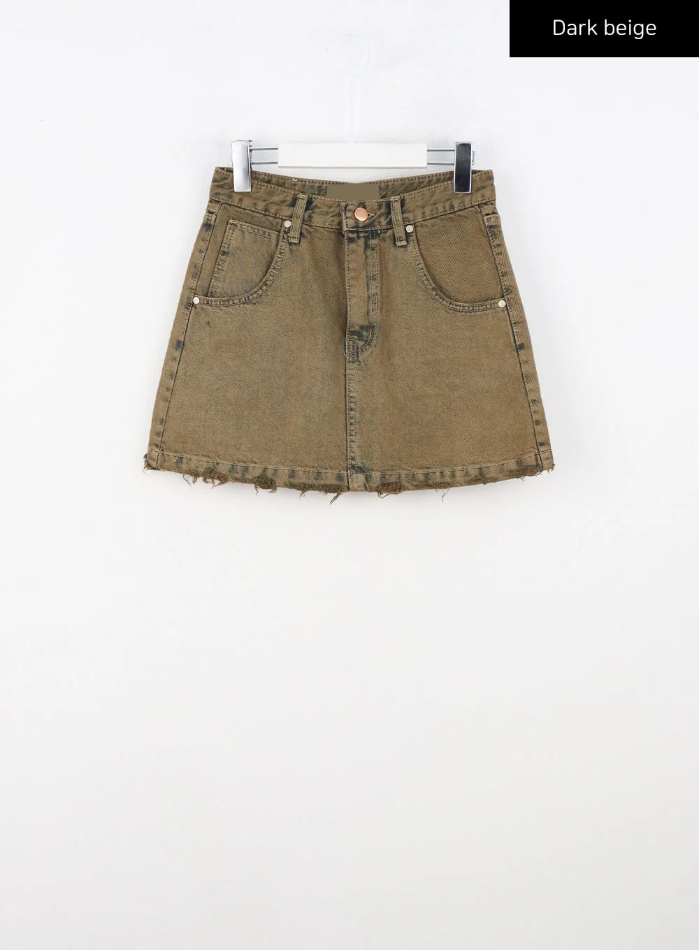 Washed Destroyed Denim Mini Skirt CN303 - Image 8