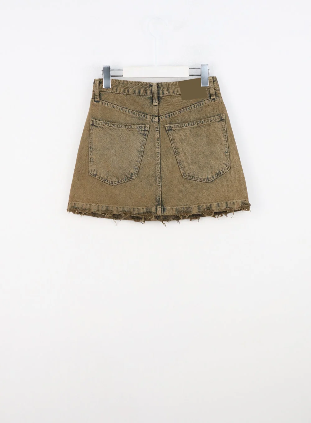 Washed Destroyed Denim Mini Skirt CN303 - Image 9